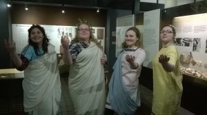 The Roman dress exhibit was, as you can see, rather popular!