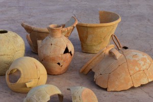 Examples of Late Bronze Age 'kitchenalia' from Arediou, Cyprus.